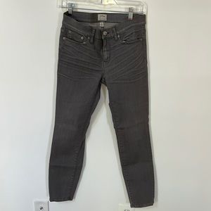 Gray J Crew toothpick jeans